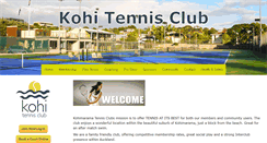 Desktop Screenshot of kohimaramatennis.co.nz